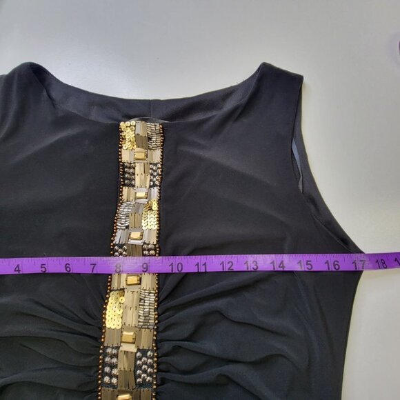 Jolibel Black Strapless Sequin Dress Size 10 - NWOT - Picture 9 of 13